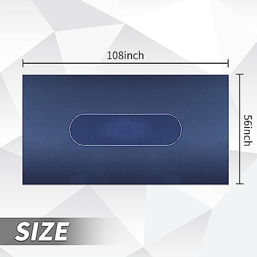 Luckin Sports⢠108 X 56 Inches Texas Hold'em Professional 10 Players Poker and Gambling Tablecloth, 100% Durable Fabric Felt, Dustproof and Waterproof, Washable and Ironable.
