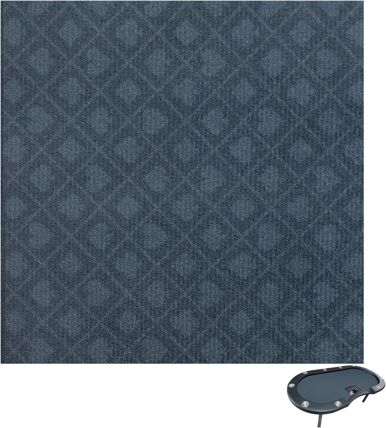 Luckin Sports⢠108 X 56 Inches Texas Hold'em Professional 10 Players Poker and Gambling Tablecloth, 100% Durable Fabric Felt, Dustproof and Waterproof, Washable and Ironable.