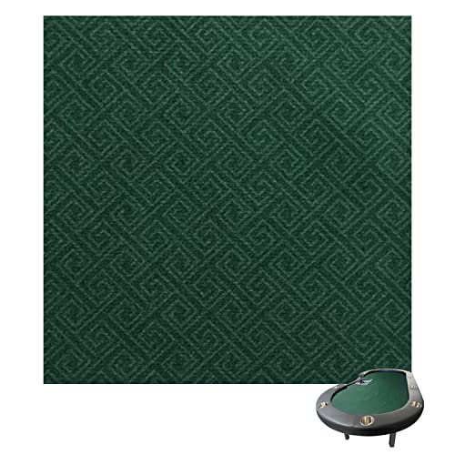 Luckin Sports™ 108 X 56 Inches Texas Hold'em Professional 10 Players Poker and Gambling Tablecloth, 100% Durable Fabric Felt, Dustproof and Waterproof, Washable and Ironable.