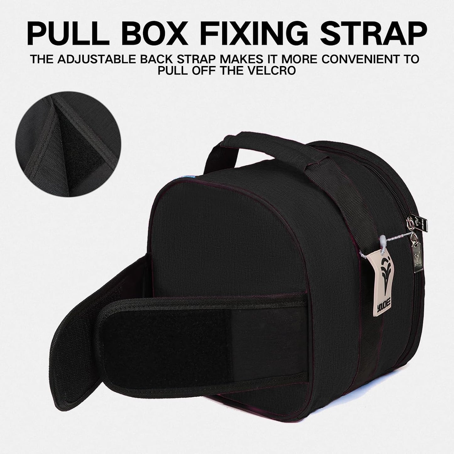 Compact Single Bowling Ball Tote Bag for Spare Ball, Lightweight One-Ball Bowling Bag with Built-In Ball Holder, Easy Carry Handle, Durable for Practice & League Play