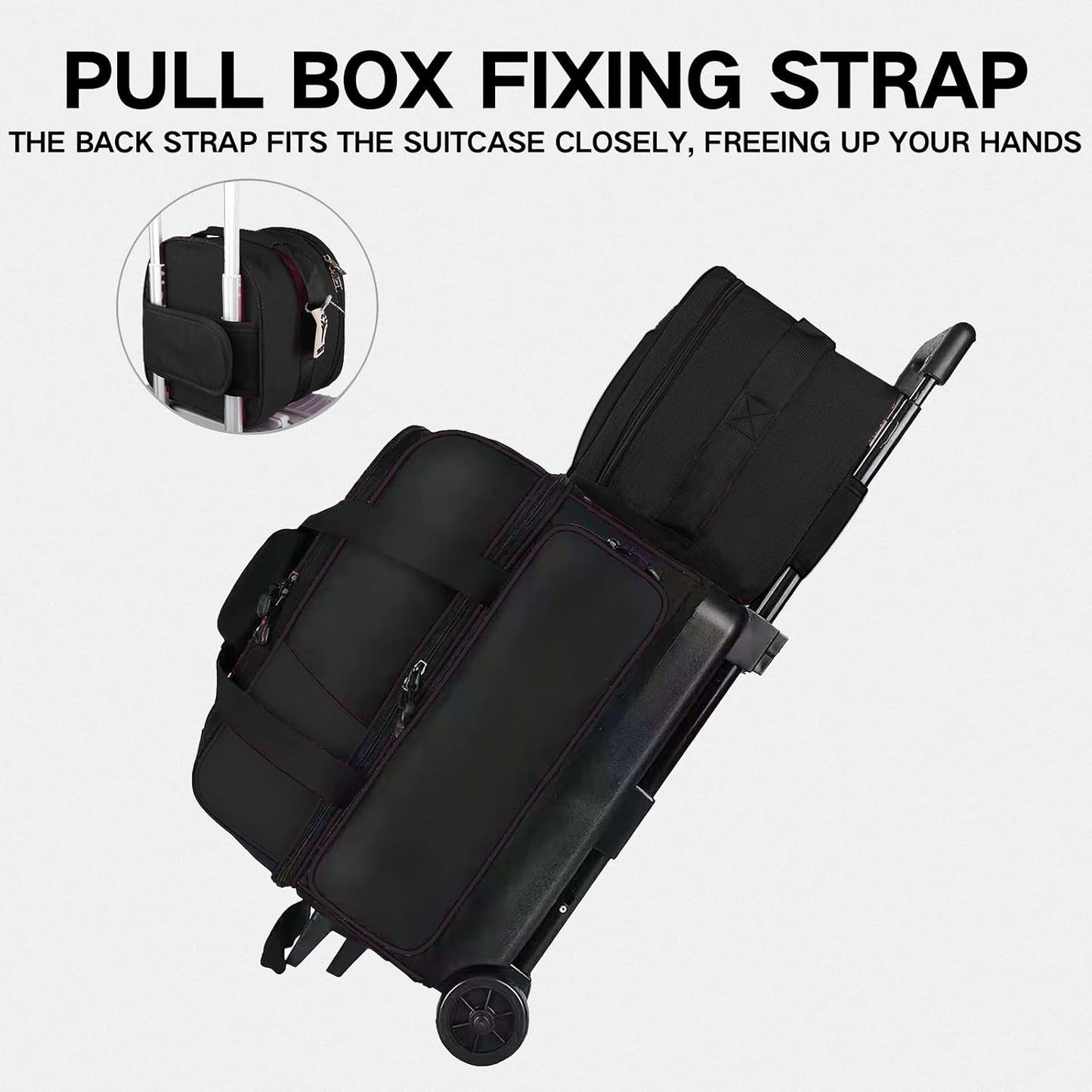 Compact Single Bowling Ball Tote Bag for Spare Ball, Lightweight One-Ball Bowling Bag with Built-In Ball Holder, Easy Carry Handle, Durable for Practice & League Play