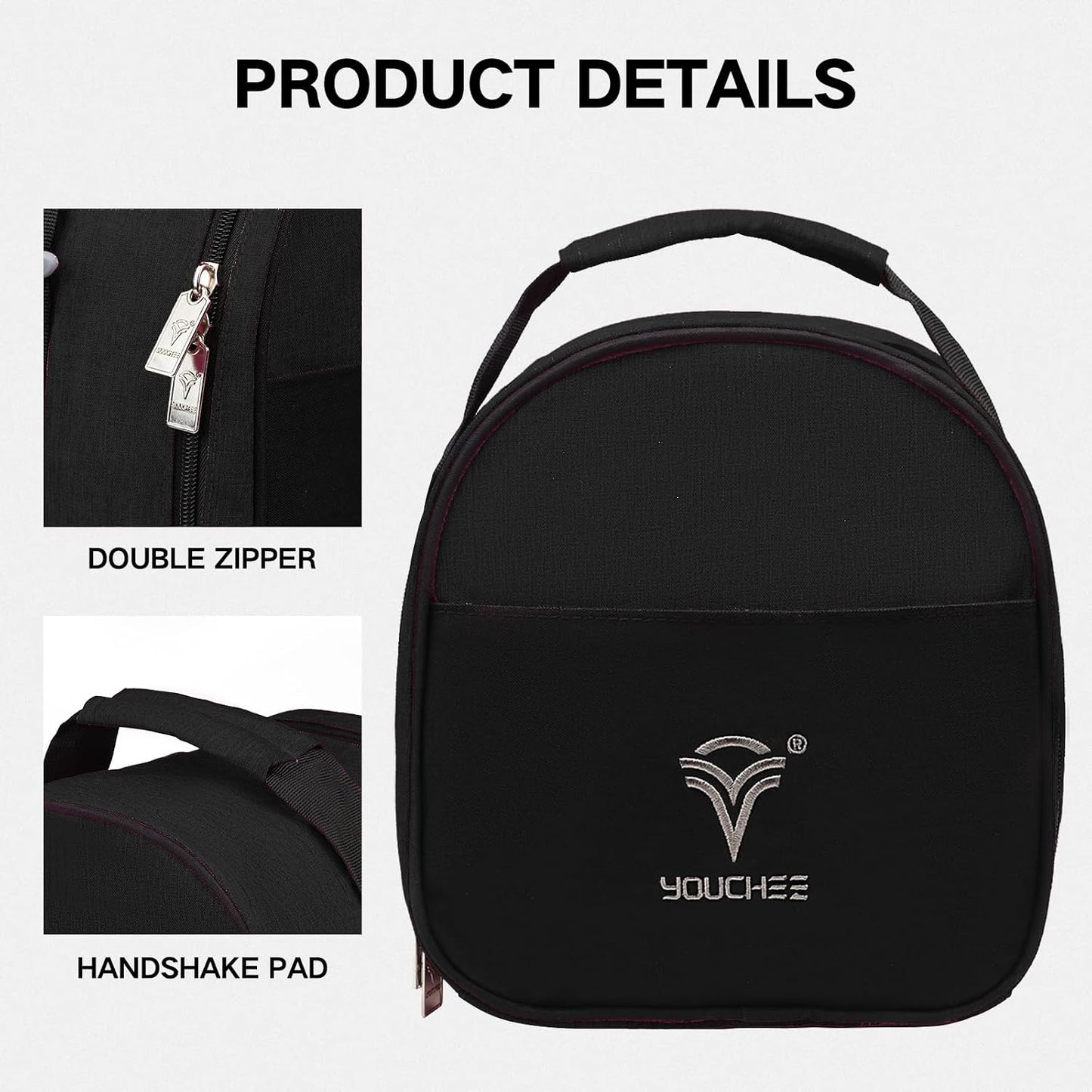 Compact Single Bowling Ball Tote Bag for Spare Ball, Lightweight One-Ball Bowling Bag with Built-In Ball Holder, Easy Carry Handle, Durable for Practice & League Play