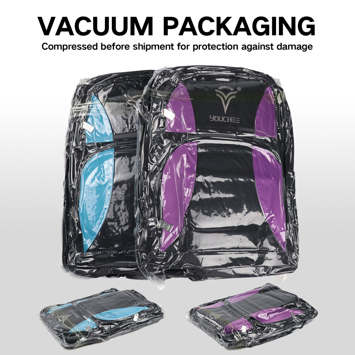 2 Ball Bowling Backpack, Holds 2 Bowling Balls, Bowling Shoe Compartment Fits Men's Size 15, Multiple Accessory Pockets, Padded Shoulder Straps, Bowling Gear Bag for Men & Women